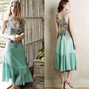 Anthropologie Maeve Canyon Creek Turquoise Dress